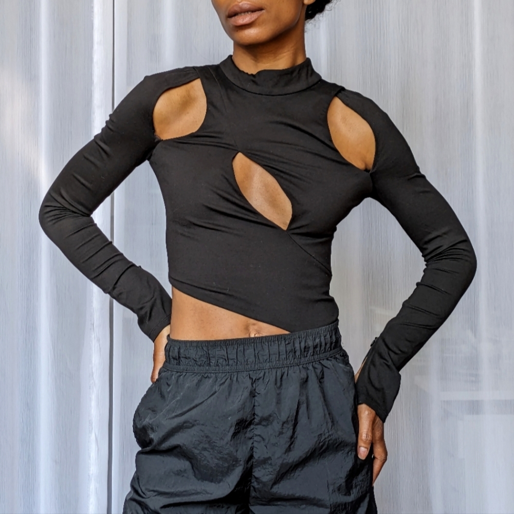 NWT Revolve H:ours Antonia Bodysuit in Black | Size XS - Picture 7 of 8